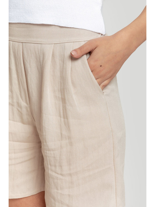 Pantalon corto beige