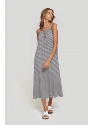 Vestido midi a rayas
