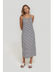 Vestido midi a rayas