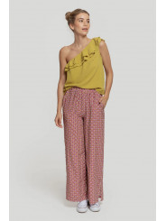 Pantalon fluido estampado