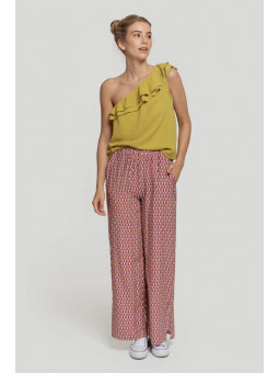 Pantalon fluido estampado