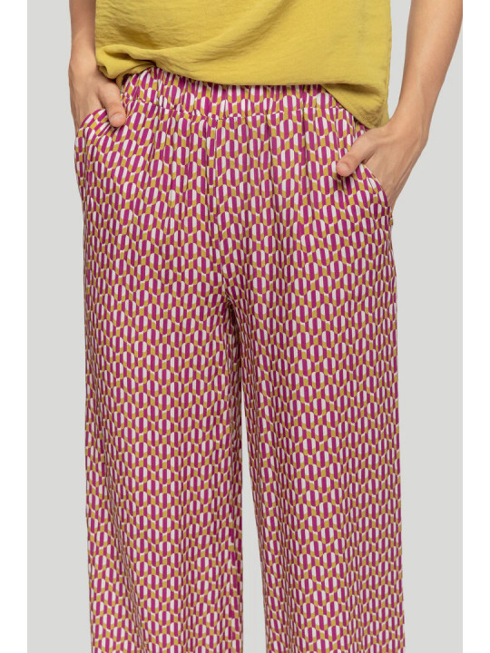 Pantalon fluido estampado