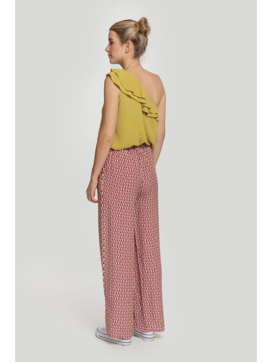 Pantalon fluido estampado
