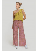 Pantalon fluido estampado