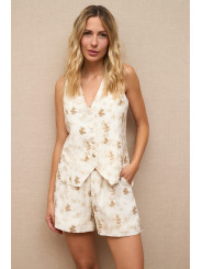 conjunto beige