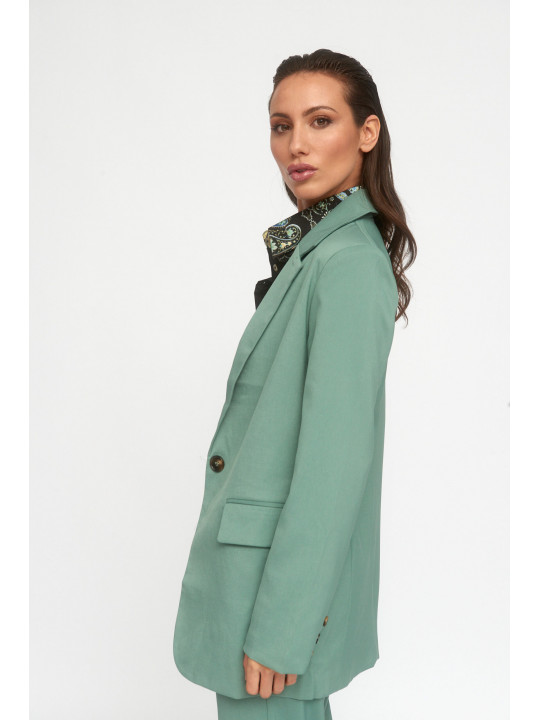 blazer fluida verde