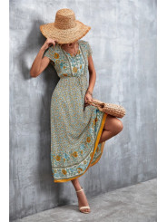 Vestido midi estampado