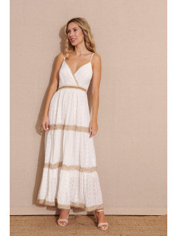 Vestido largo blanco