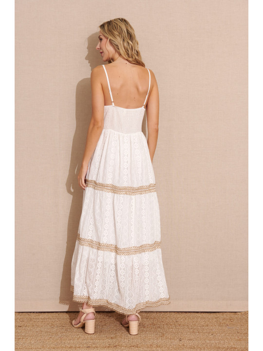 Vestido largo blanco