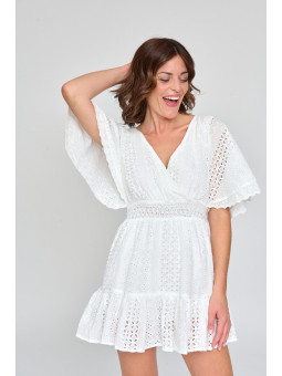 Vestido blanco corto