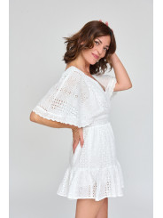 Vestido blanco corto