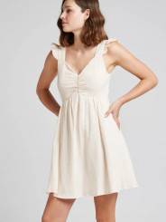 vestido corto algodón