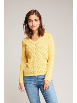 Jersey calado amarillo