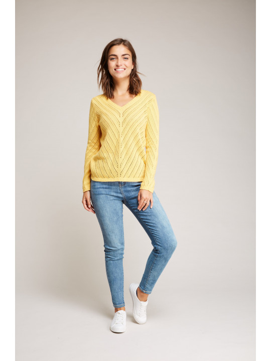 Jersey calado amarillo