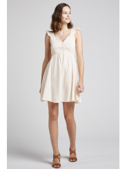 vestido corto algodón