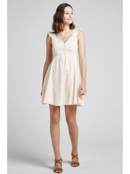 vestido corto algodón