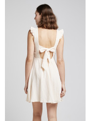 vestido corto algodón