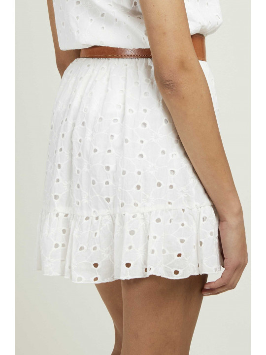 Falda corta blanca