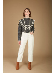 Jeans rectos beige