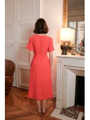 Vestido midi rojo