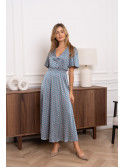 Vestido largo estampado