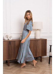Vestido largo estampado