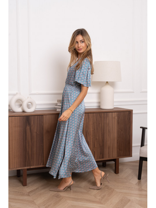 Vestido largo estampado
