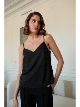 Top de tirantes negro