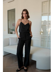 Top de tirantes negro