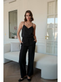 Top de tirantes negro