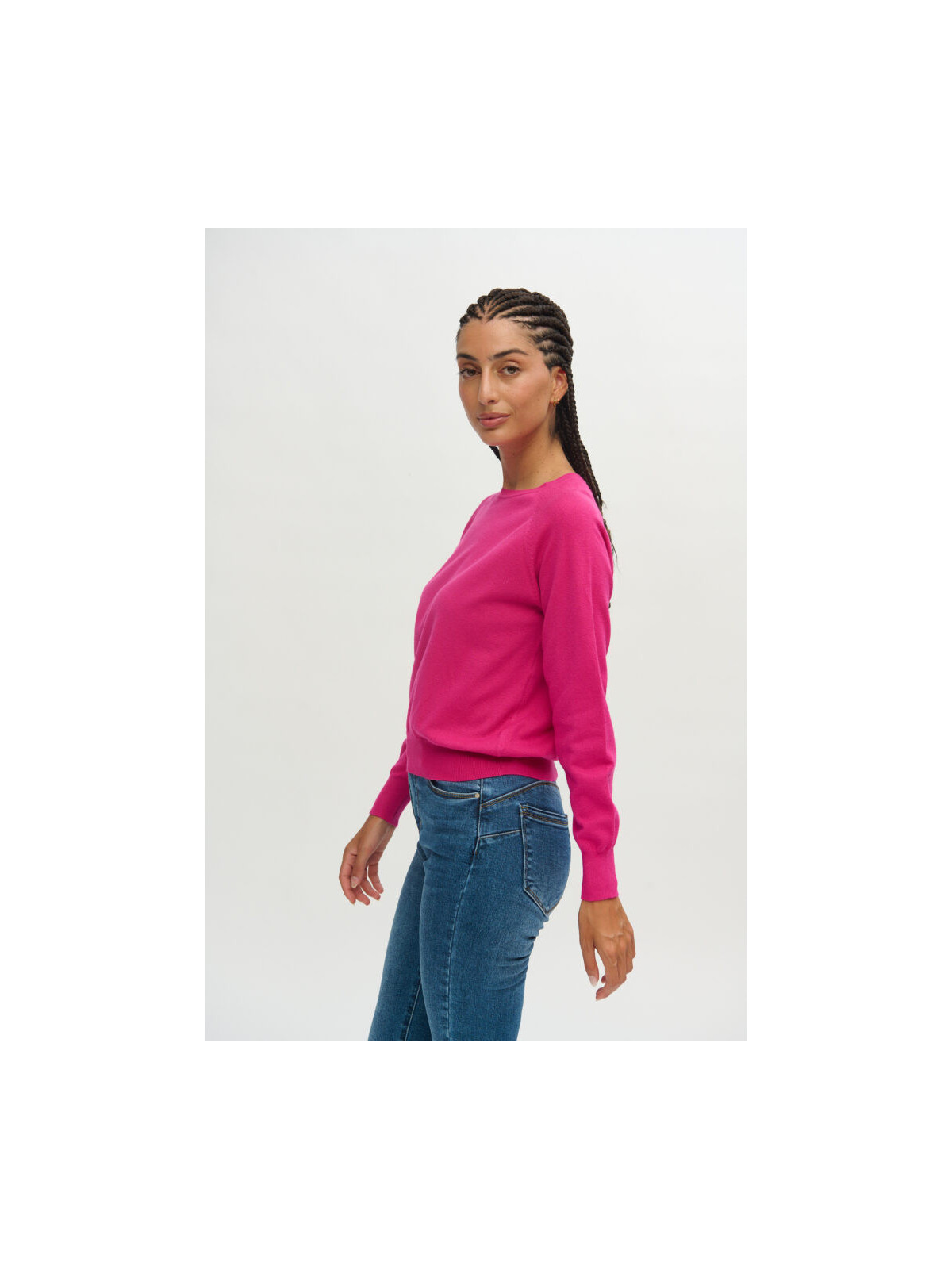 Jersey básico fucsia