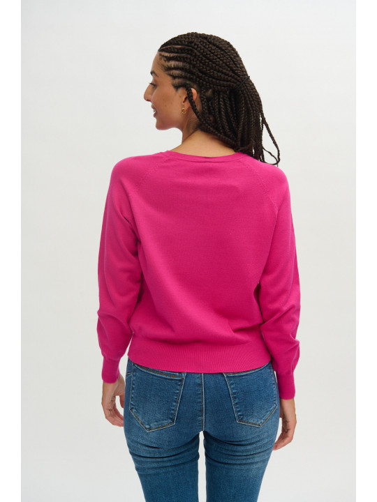 Jersey básico fucsia