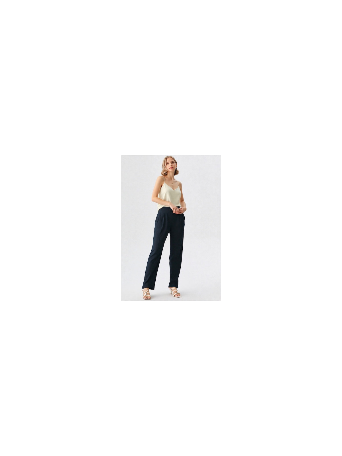 pantalon lino negro