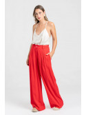 Pantalón fluido mezcla de lino
