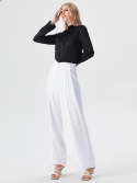 Pantalón fluido mezcla de lino