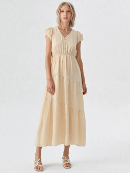 Vestido midi amarillo