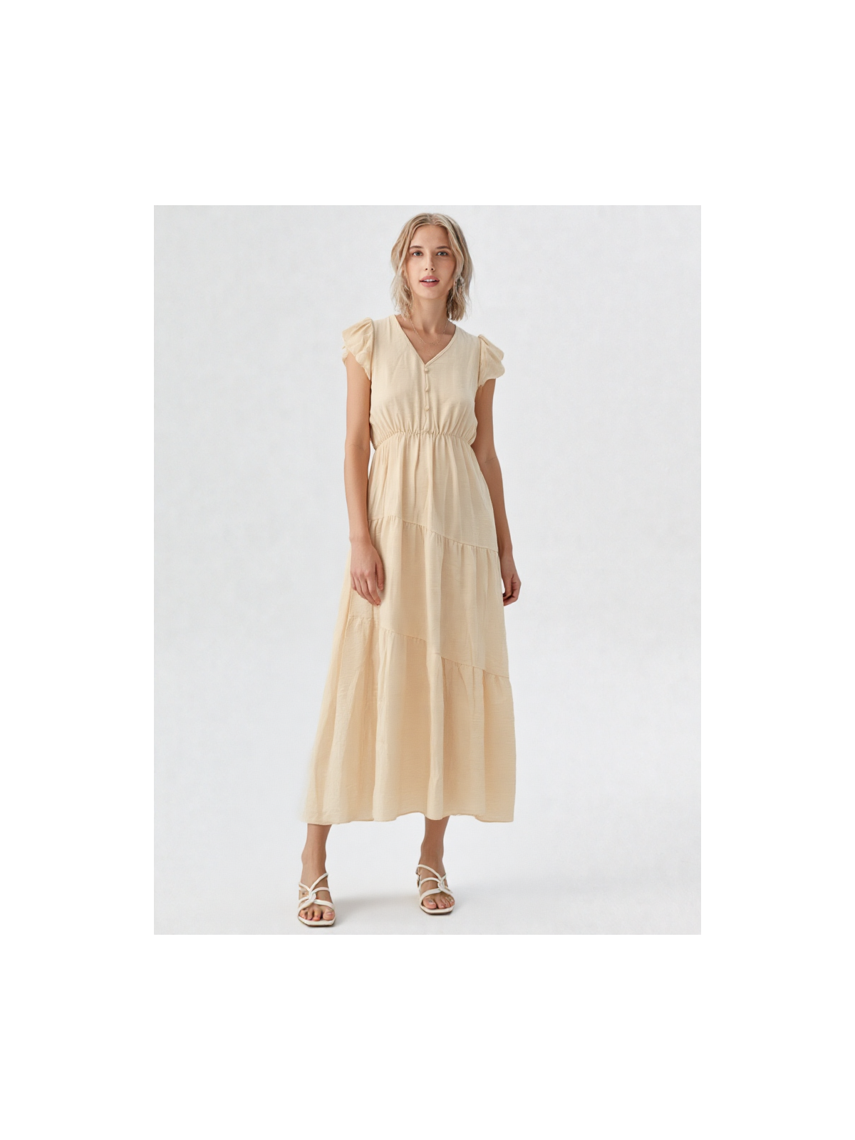 Vestido midi amarillo