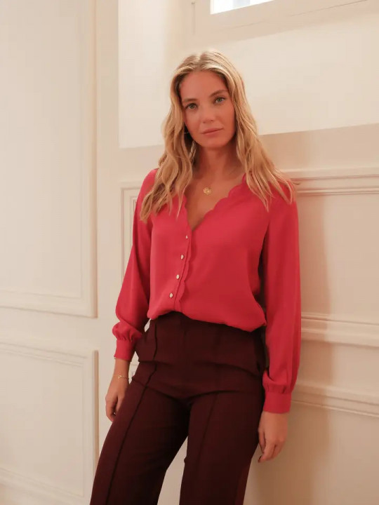 Blusa fucsia
