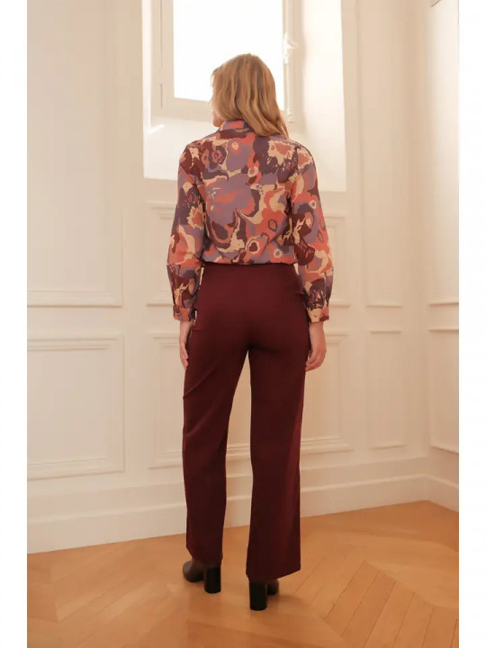 Pantalón liso talle alto