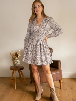 Vestido corto estampado