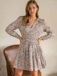 Vestido corto estampado