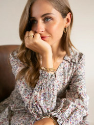 Vestido corto estampado
