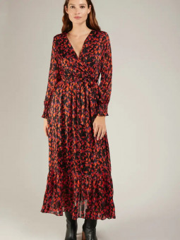 Vestido largo estampado