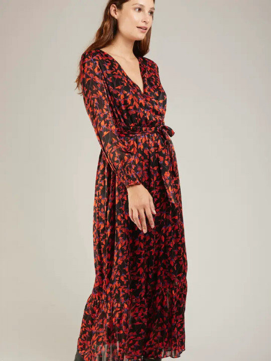 Vestido largo estampado