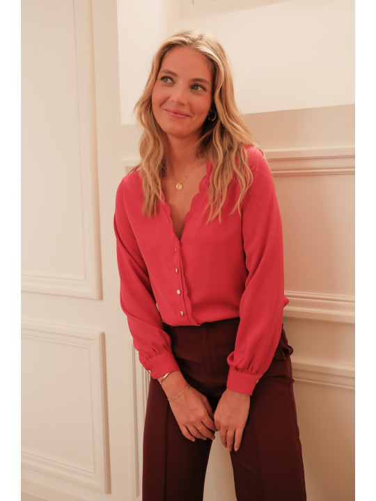 Blusa fucsia
