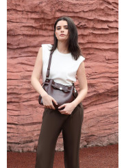 Bolso bandolera burdeos