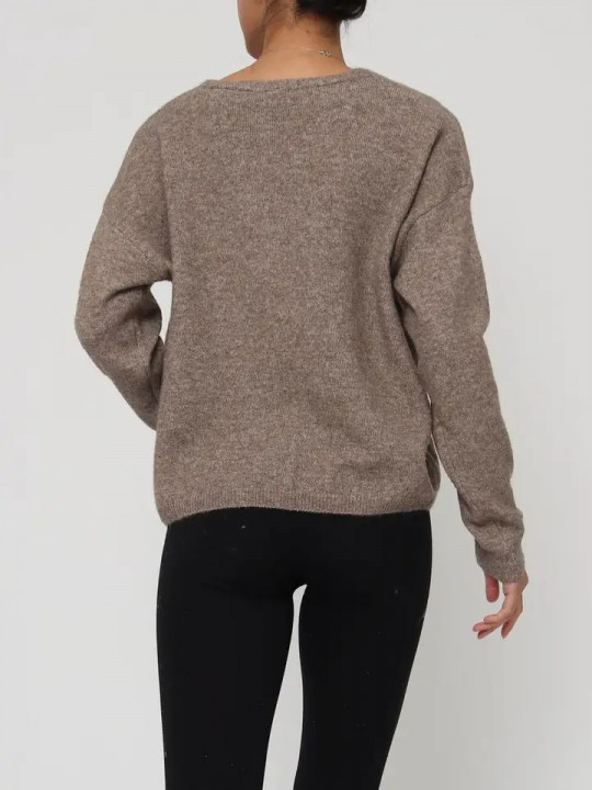 cardigan marron