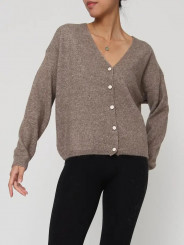 cardigan marron