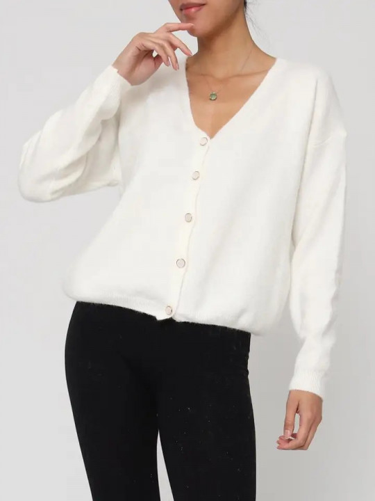 cardigan blanco