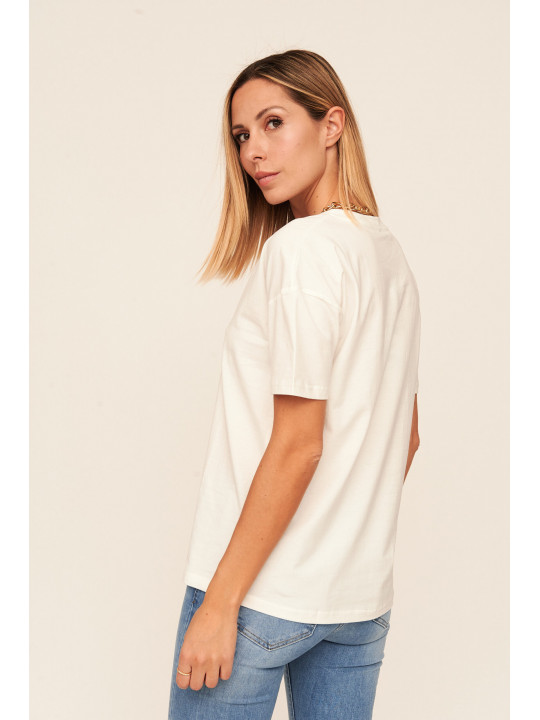 camiseta manga corta blanca